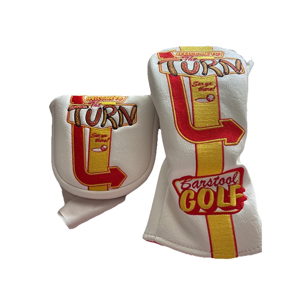Barstool Golf Fairway Headcover And Mallet Putter Cover Set Welcome To‎ The Turn